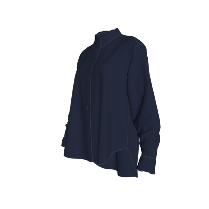 L'EGNA RISING MIDNIGHT COVENANT Oversized Button-Up