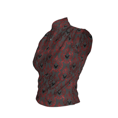 Vampire Bat Surplice Top - Bamboo Cotton Jersey