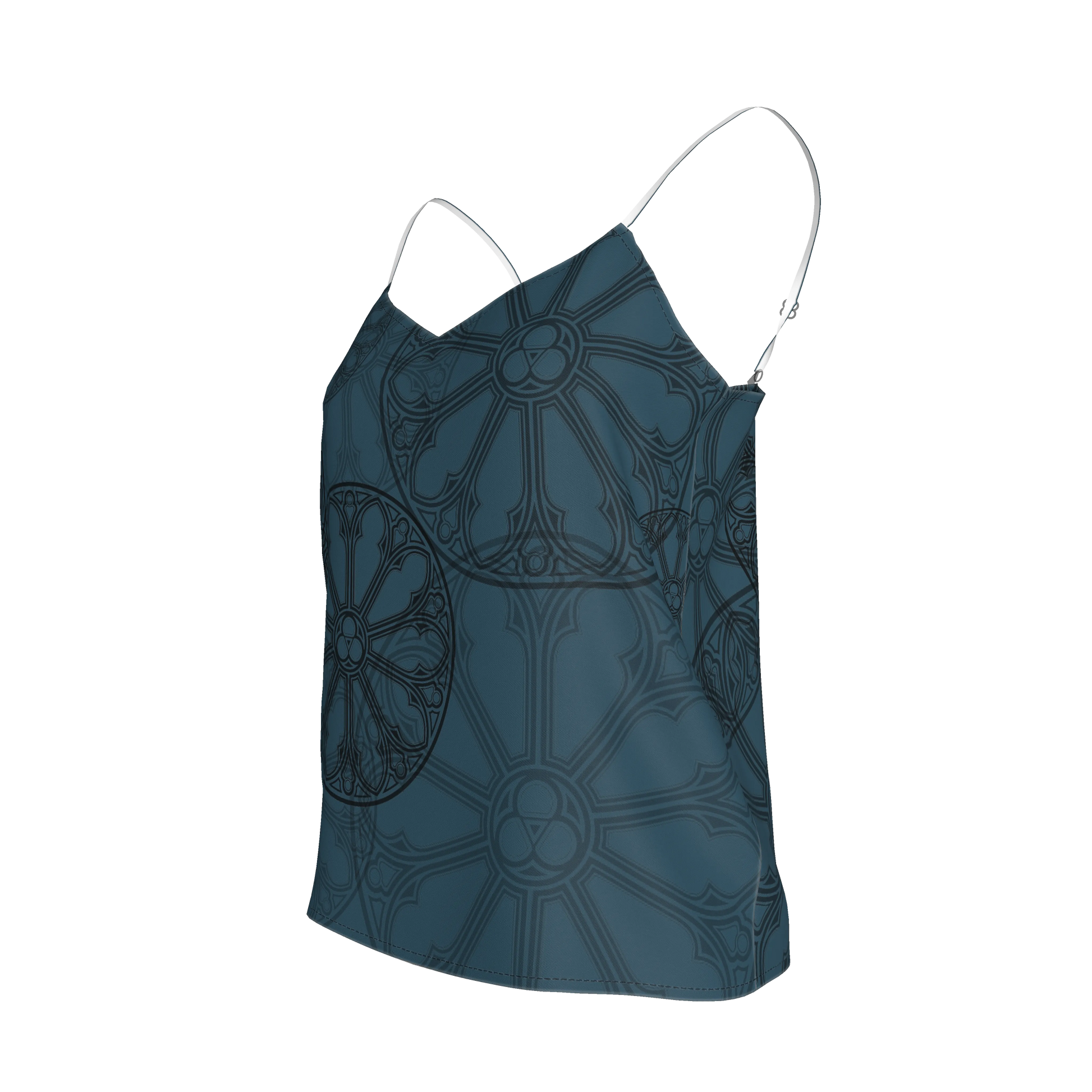 Teal Rose Window Camisole