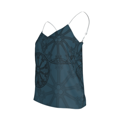 Teal Rose Window Camisole