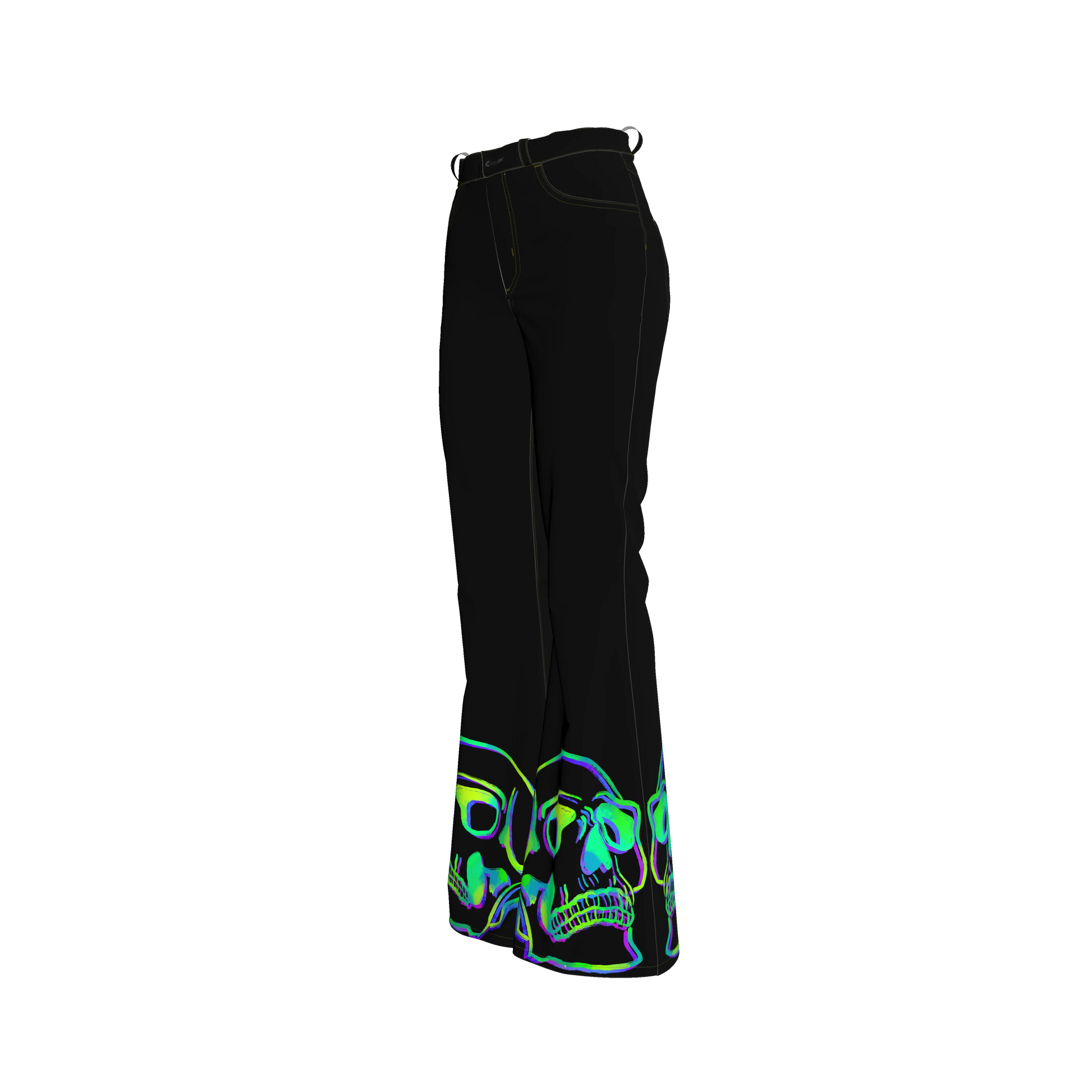 Glo-skull Bellbottoms