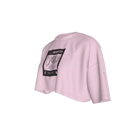 French Quarter Pink Cropped T-Shirt