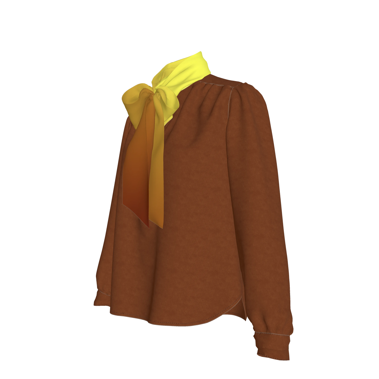 Bow Blouse in Pima Cotton Poplin