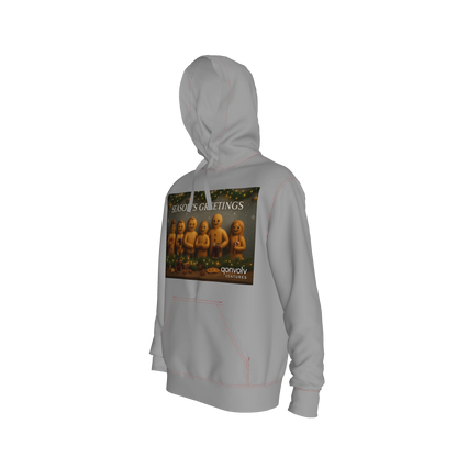 Basic Hoodie with Festive Gingerbread Print