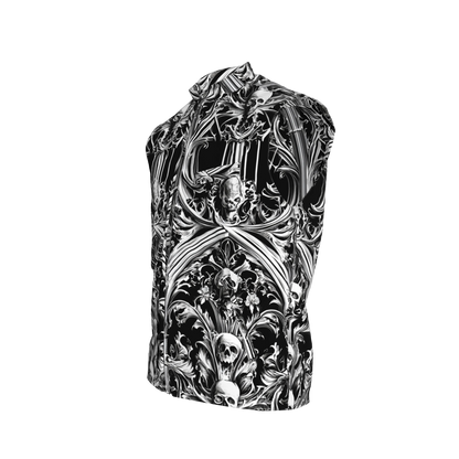 Skull Vest – Heavy Stretch Cotton Twill Gilet