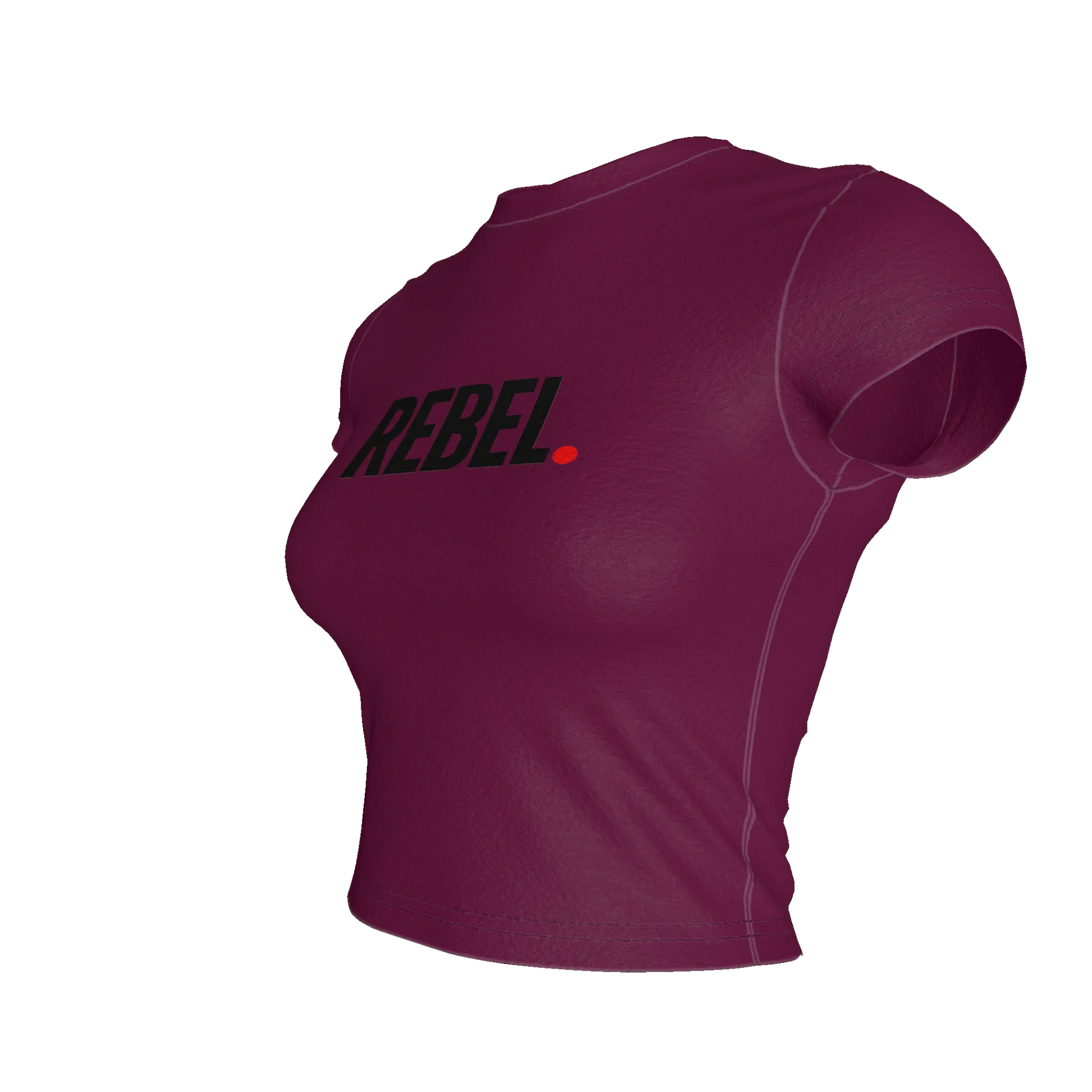 Cropped Baby T-shirt in Lightweight Stretch Cotton Jersey