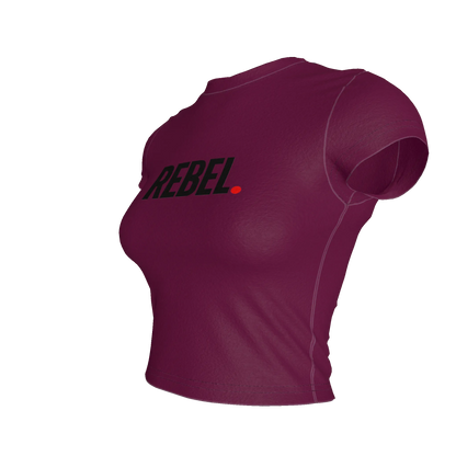 Cropped Baby T-shirt in Lightweight Stretch Cotton Jersey