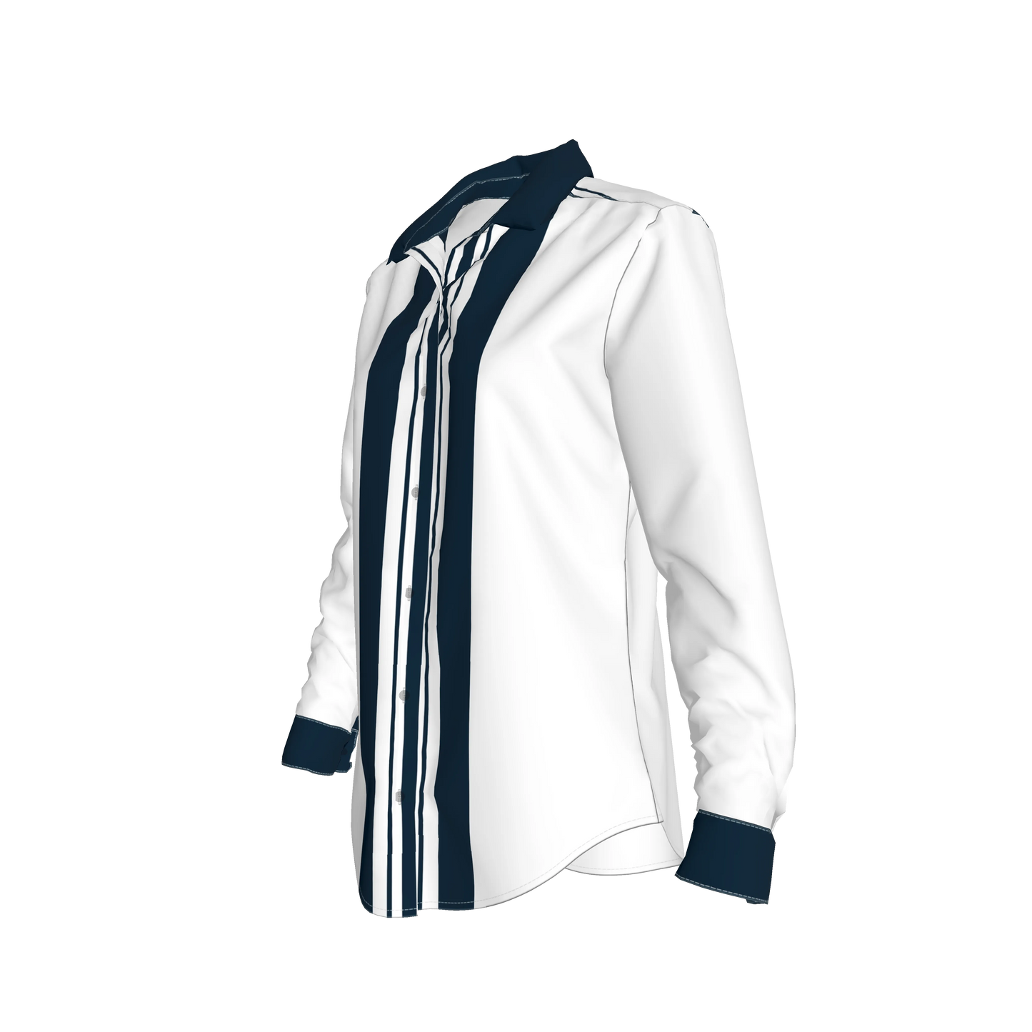 Striped Button Front Shirt
