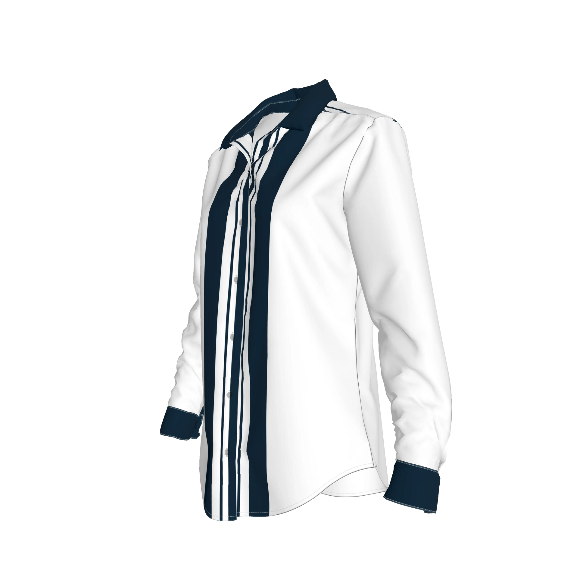 Striped Button Front Shirt