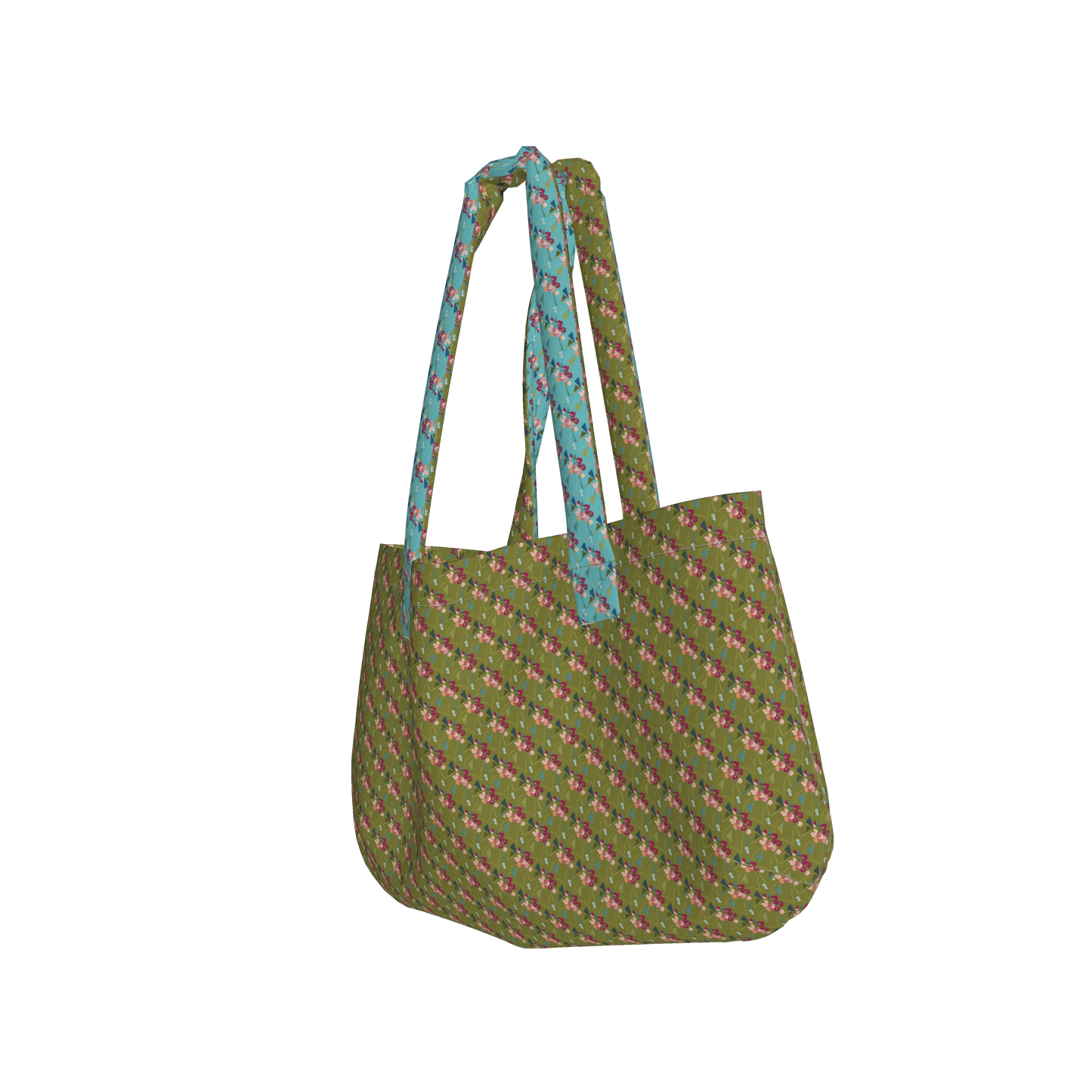 Large Tote Bag in Heavyweight Stretch Cotton Denim