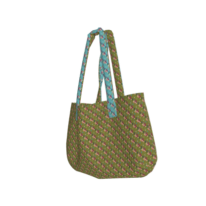 Large Tote Bag in Heavyweight Stretch Cotton Denim