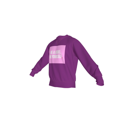 Crew Neck Sweatshirt with Inset V