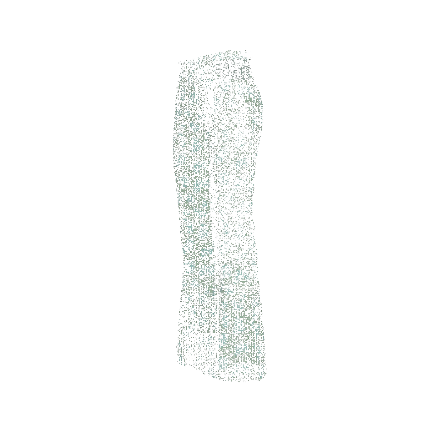 Bell Bottom Jeans in Heavy Stretch Cotton Twill – Digital Abstract Print