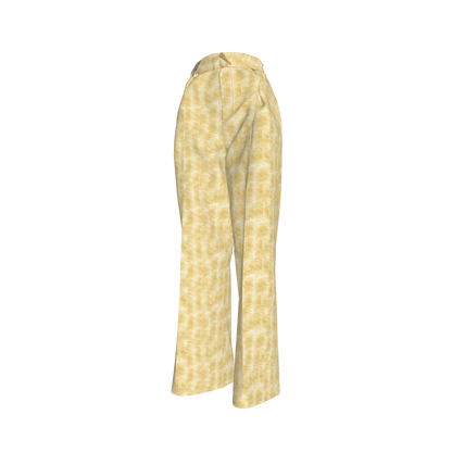 Abrazos Gold Pleated woman pants 