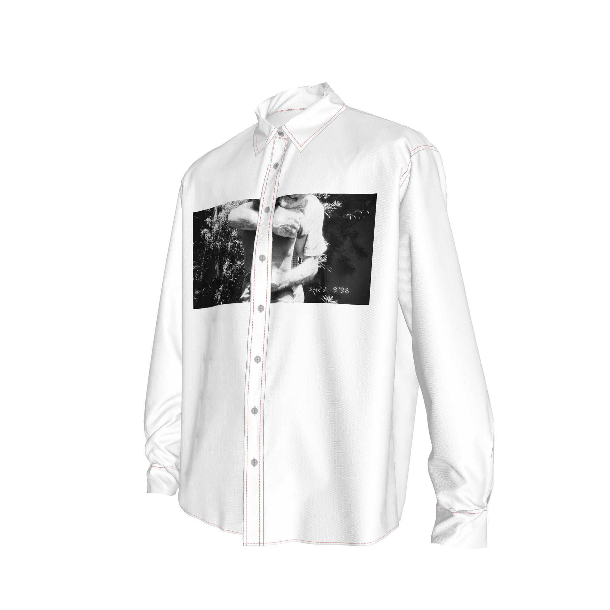 abrazos white button up shirt