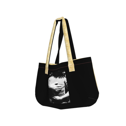 large tote bag - abrazos large tote bag  in Stretch Organic Cotton Twill