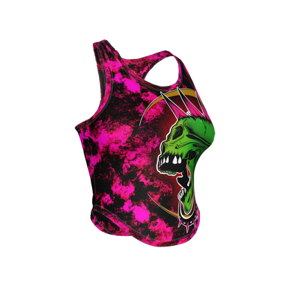 Pink Punk Skull Tank
