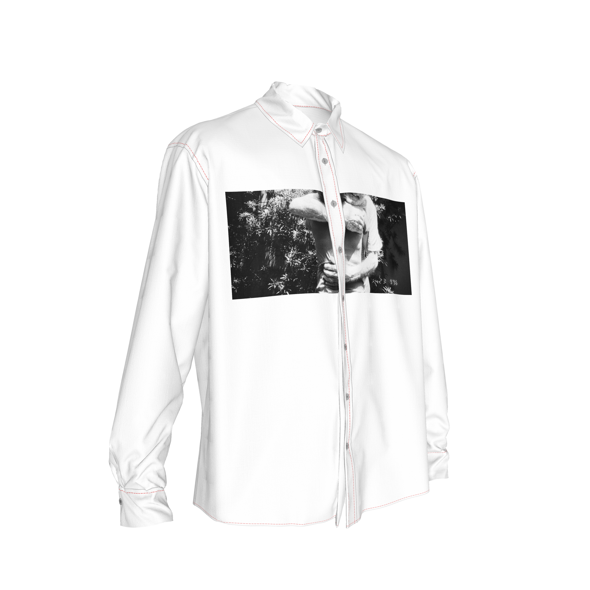 abrazos white button up shirt