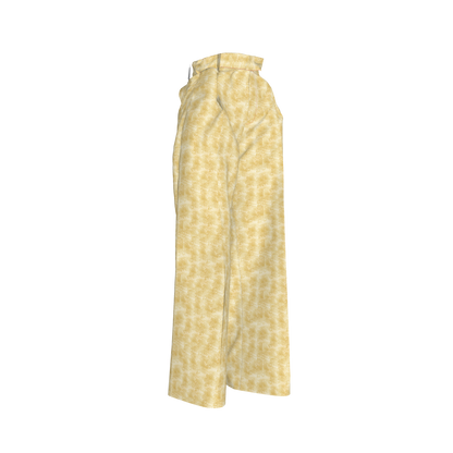 Abrazos Gold Pleated woman pants 