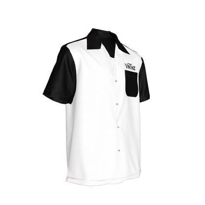 Vintage Men's Bowler Camp Collar Shirt - Oxford Cotton