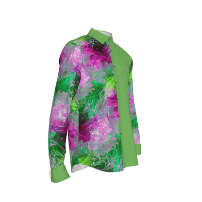 Mauricio-Print 3 Button-Up Shirt (French Placket/Unisex)