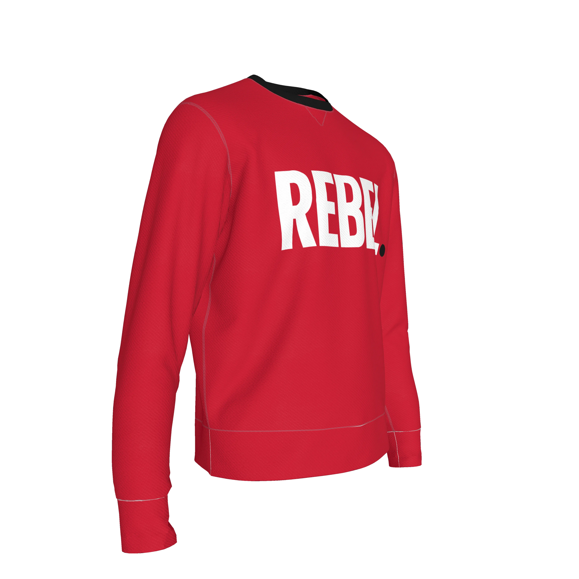 Red Sweatshirt White Rebel - Tailored Crewneck Sweatshirt