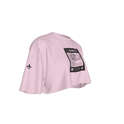 French Quarter Pink Cropped T-Shirt