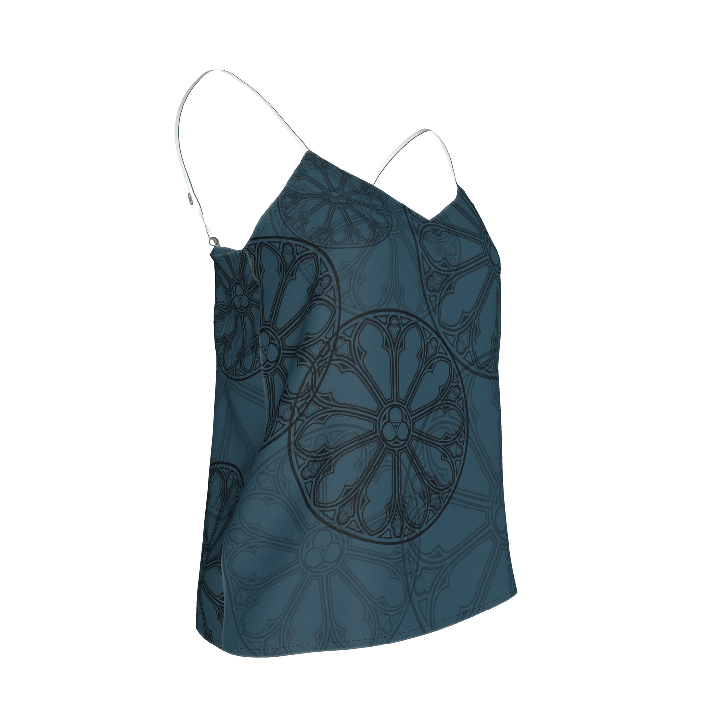 Teal Rose Window Camisole