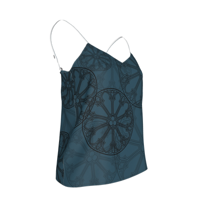 Teal Rose Window Camisole