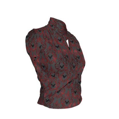 Vampire Bat Surplice Top - Bamboo Cotton Jersey