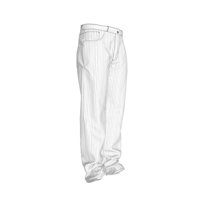 Blue Pinstripped on White Premium Men’s Pants