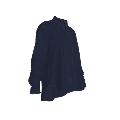 L'EGNA RISING MIDNIGHT COVENANT Oversized Button-Up
