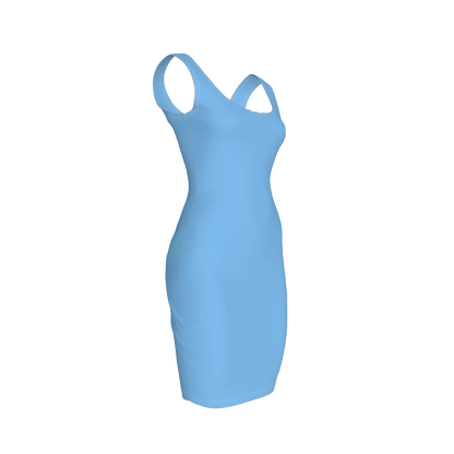 Body Con Tank Dress in Cotton-Spandex Lightweight Jersey