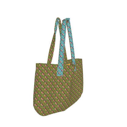 Large Tote Bag in Heavyweight Stretch Cotton Denim