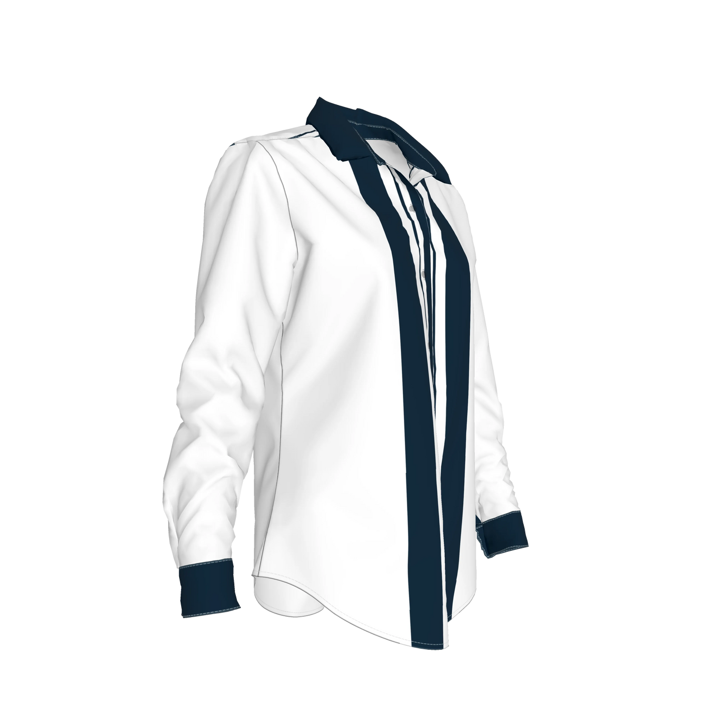 Striped Button Front Shirt