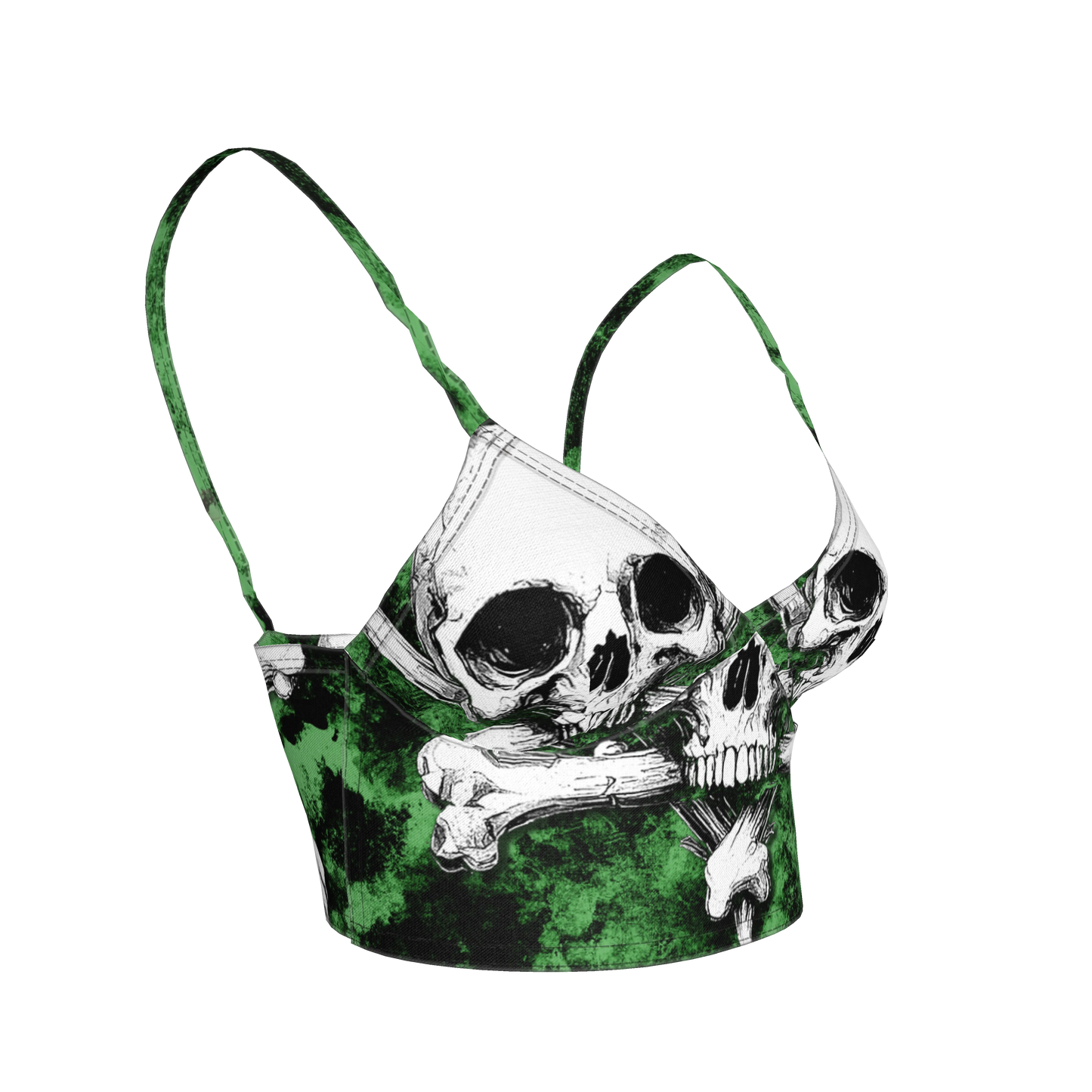 Green Skeletittie Bralette