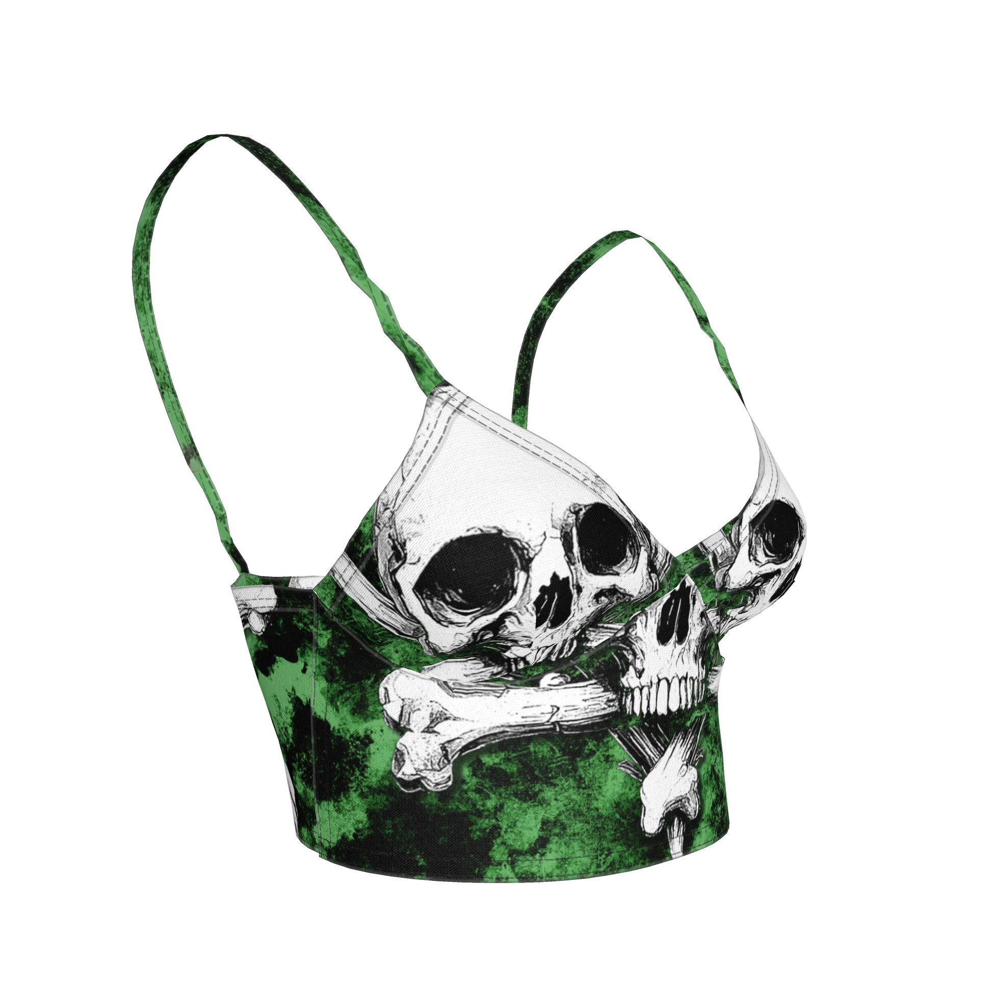Green Skeletittie Bralette