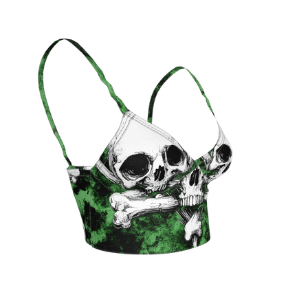 Green Skeletittie Bralette