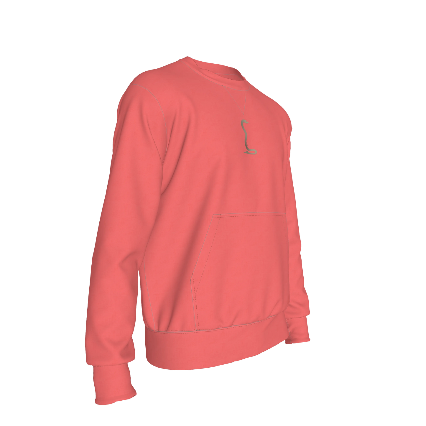 L'EGNA RISING 'Rose Blush Veil' Crewneck Sweater (WATERMELON PINK)