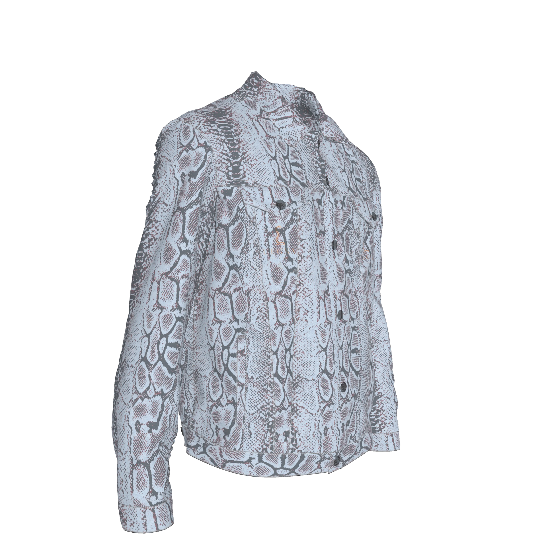 L'EGNA RISING 'SNAKESKIN' Jean Jacket