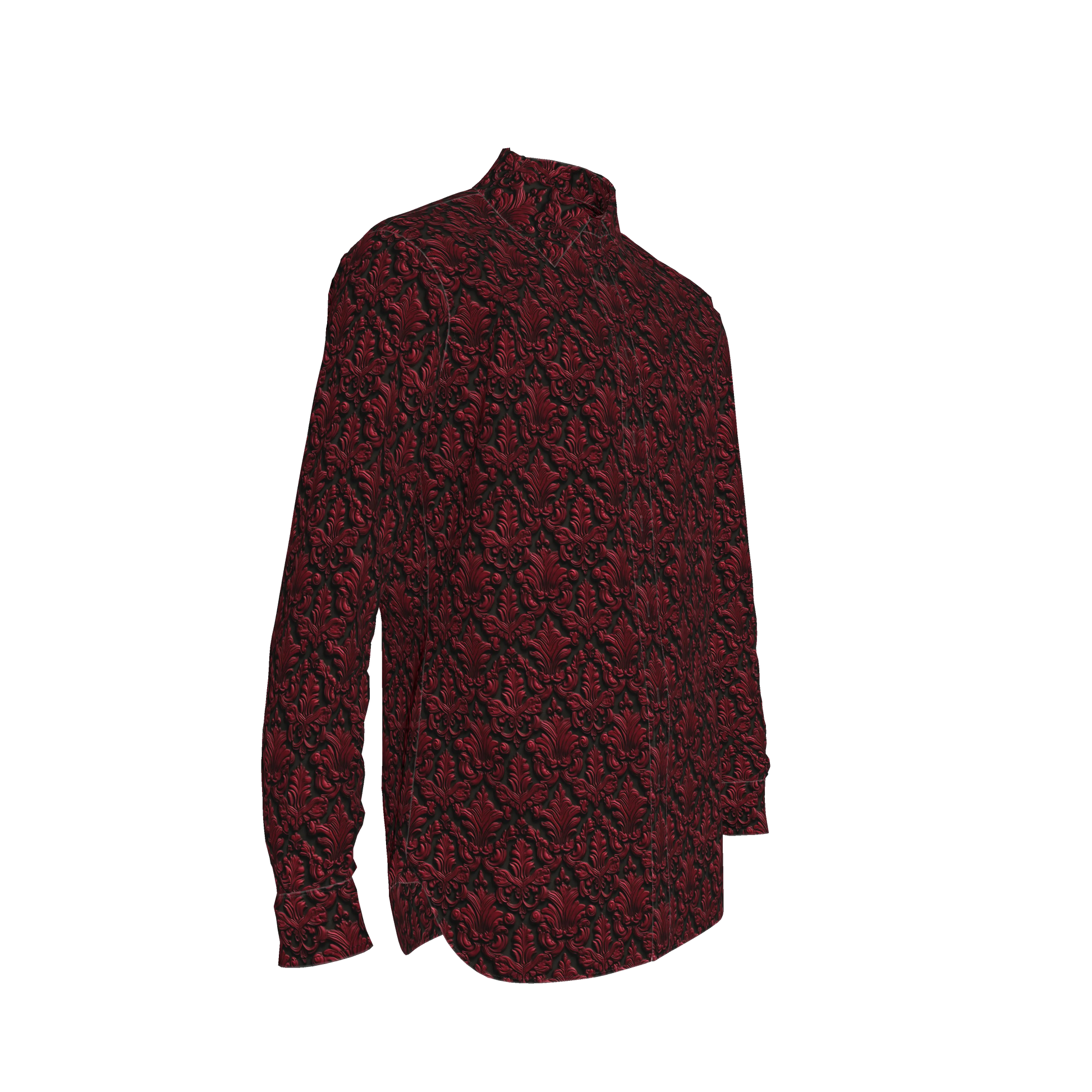 Blood Red Filagree Dress Shirt