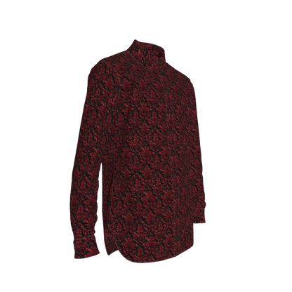 Blood Red Filagree Dress Shirt