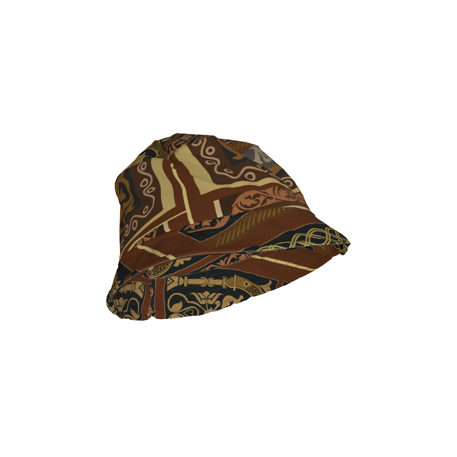 Printed Heavy Stretch Cotton Twill Bucket Hat