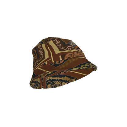 Printed Heavy Stretch Cotton Twill Bucket Hat