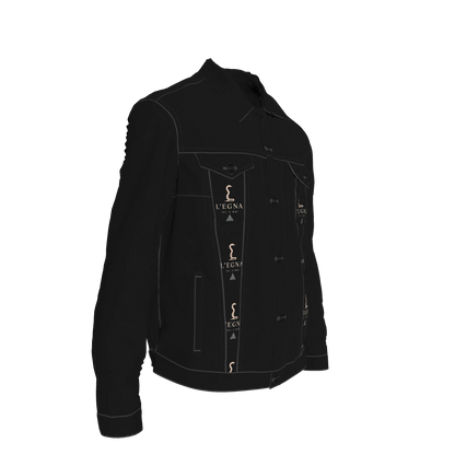 L'EGNA RISING 'BLACKOUT' Jean Jacket (ALL OVER PRINT)