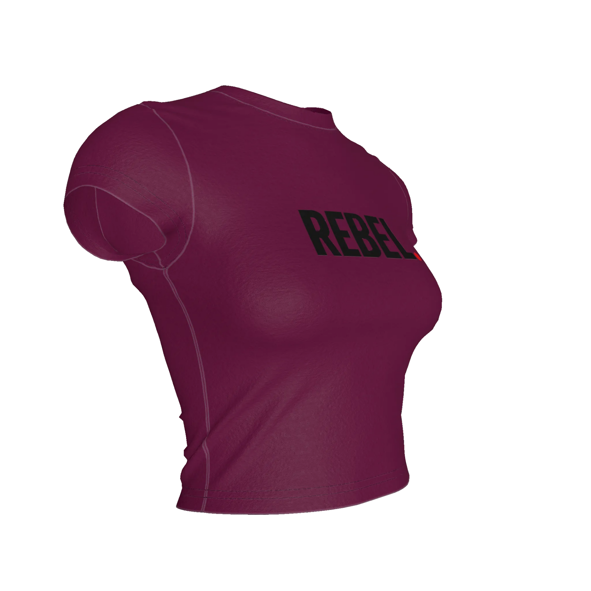 Cropped Baby T-shirt in Lightweight Stretch Cotton Jersey