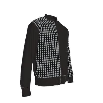 Snap Front Bomber Jacket in Rayon French Terry