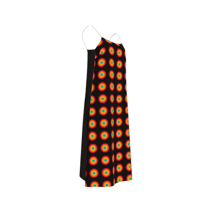 Organic Cotton Twill Slip Dress – Black