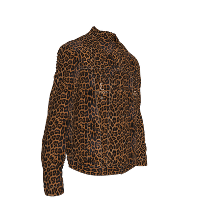 L'EGNA RISING Wild Style Jean Jacket (LEOPARD)
