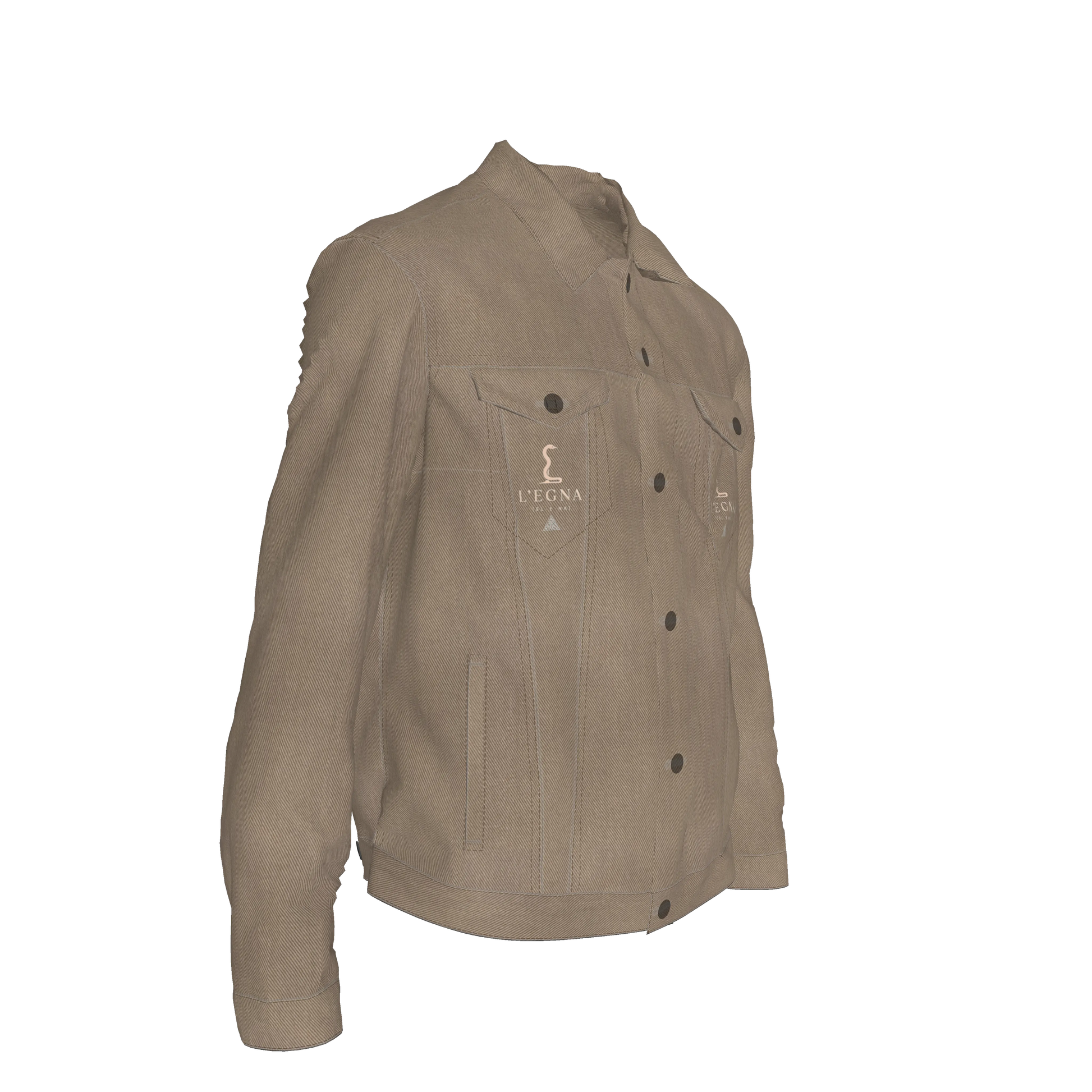 L'EGNA RISING 'DK BLUE ACID' Jean Jacket Copy